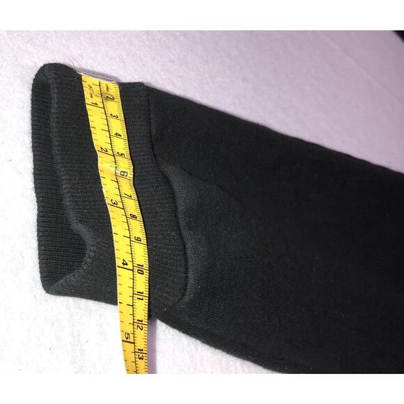 True Religion Sweat Lounge Pants Flock HS Jogger Pocket Black Womens Size M - Picture 9 of 11